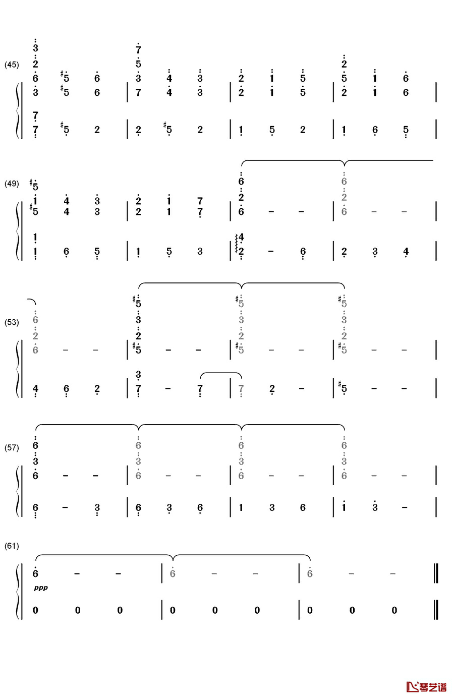 Long Long Time Ago钢琴简谱-数字双手-Javier Navarrete3