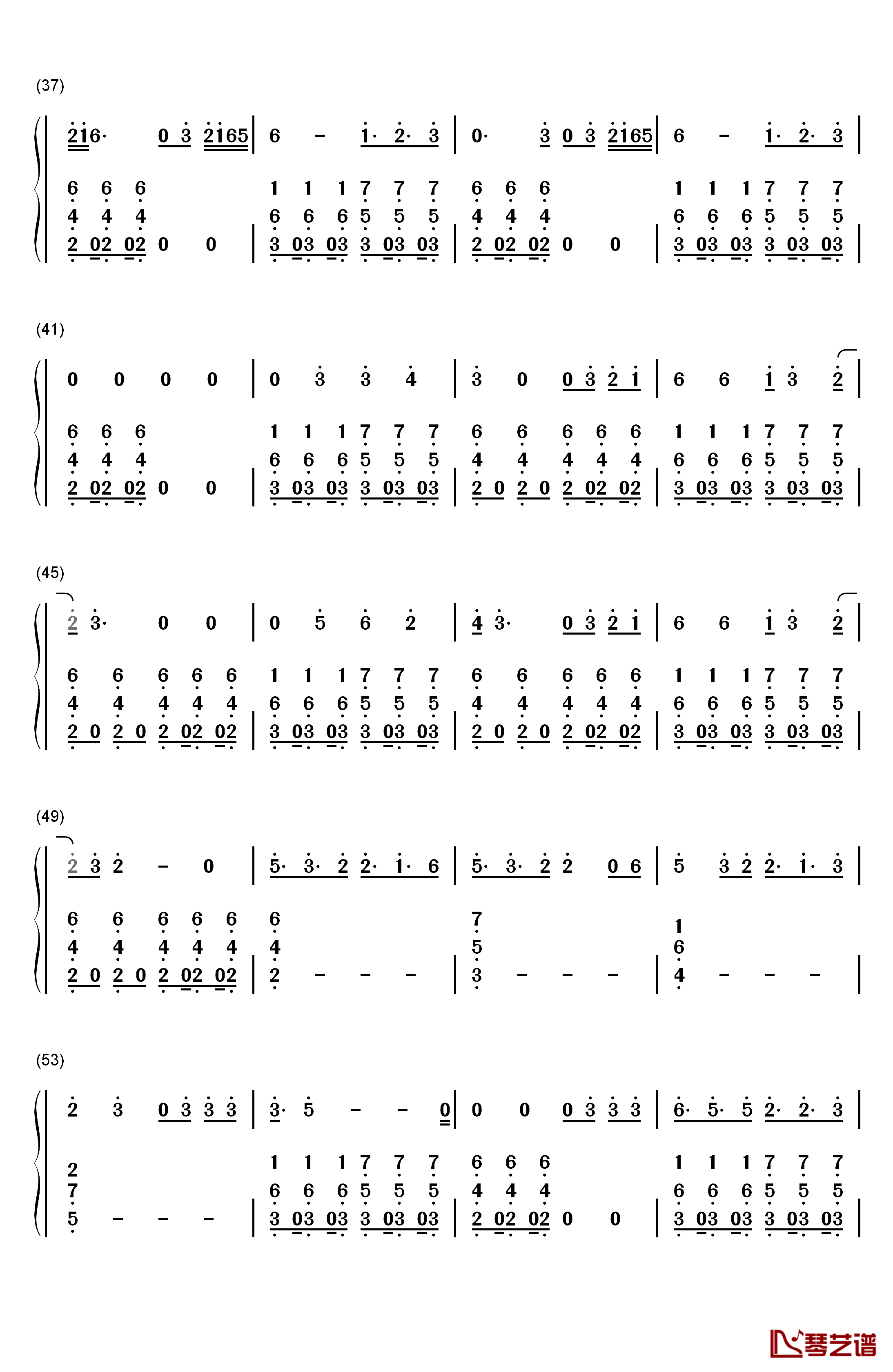 Desire钢琴简谱-数字双手-Years & Years3