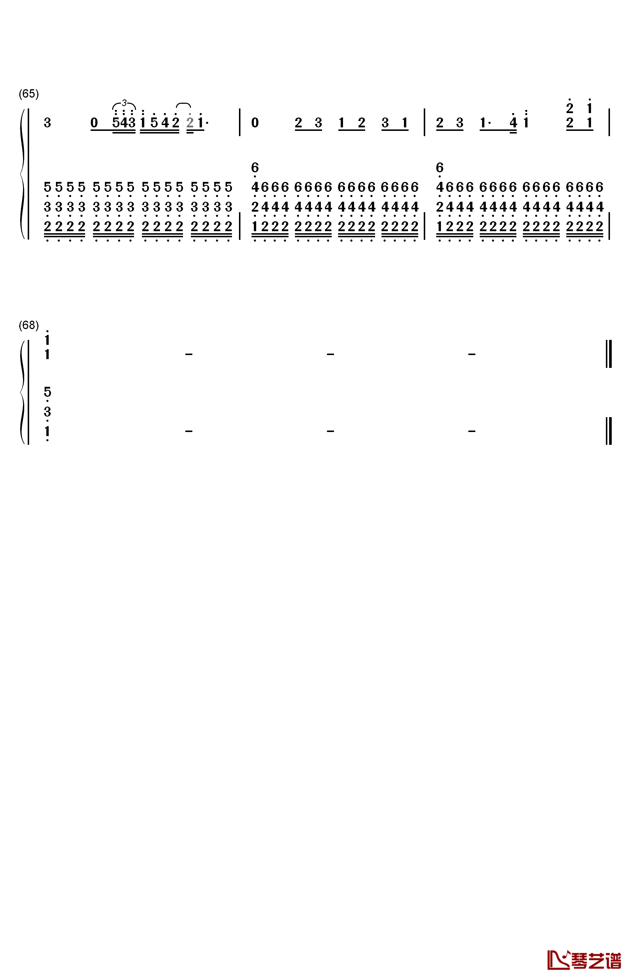 Say Yes钢琴简谱-数字双手-李代沫6