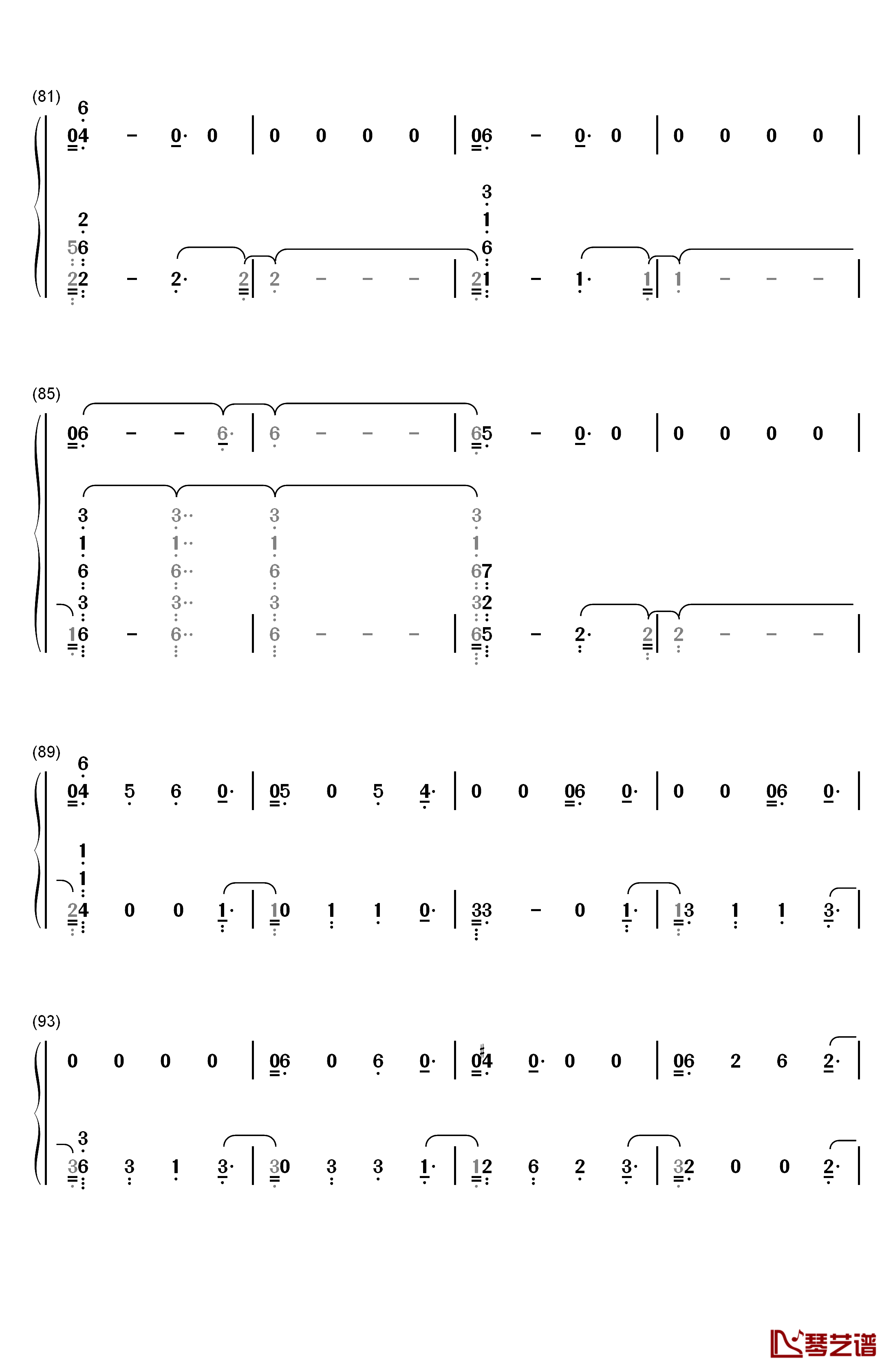 13 Beaches钢琴简谱-数字双手-Lana Del Rey6