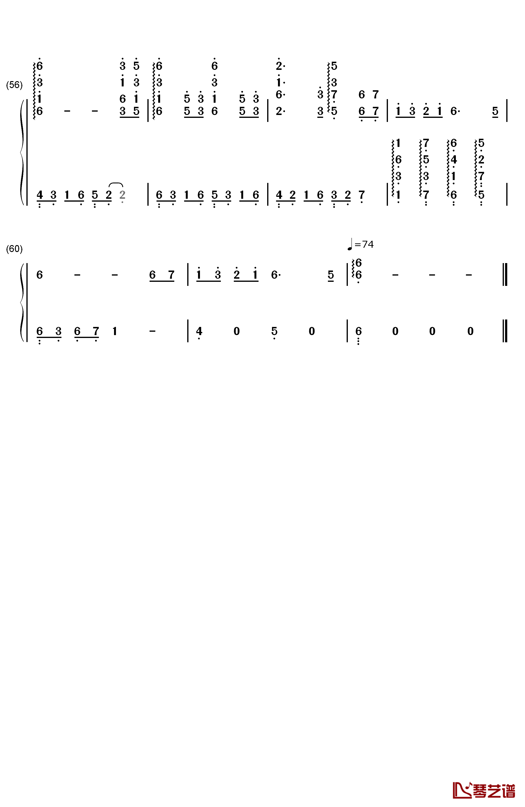 The Foggy Dew钢琴简谱-数字双手-班得瑞4