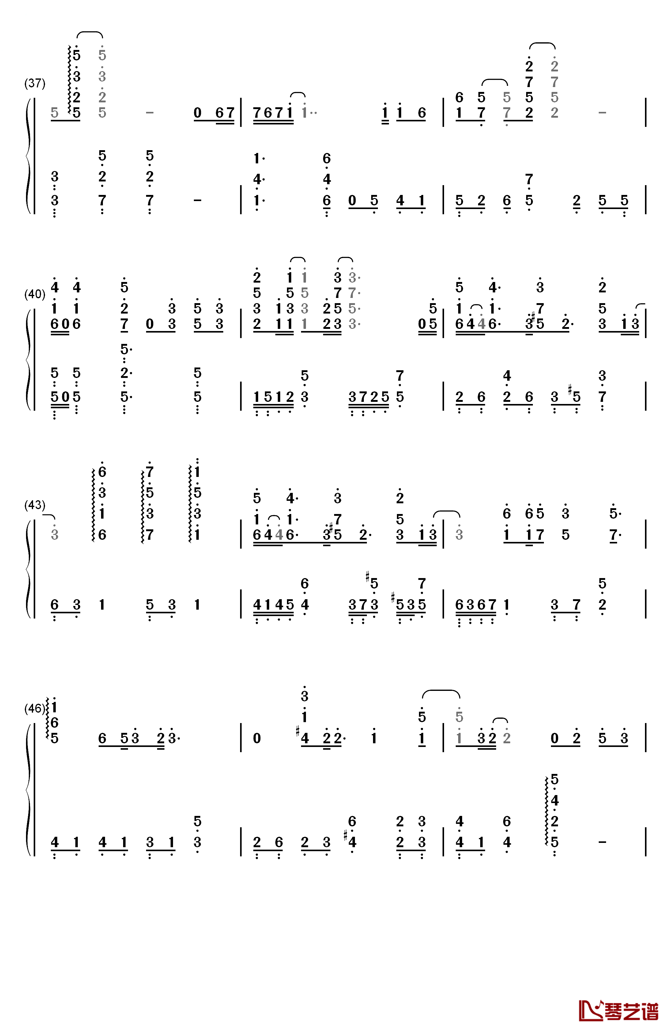 You Are My Everything钢琴简谱-数字双手-Gummy3