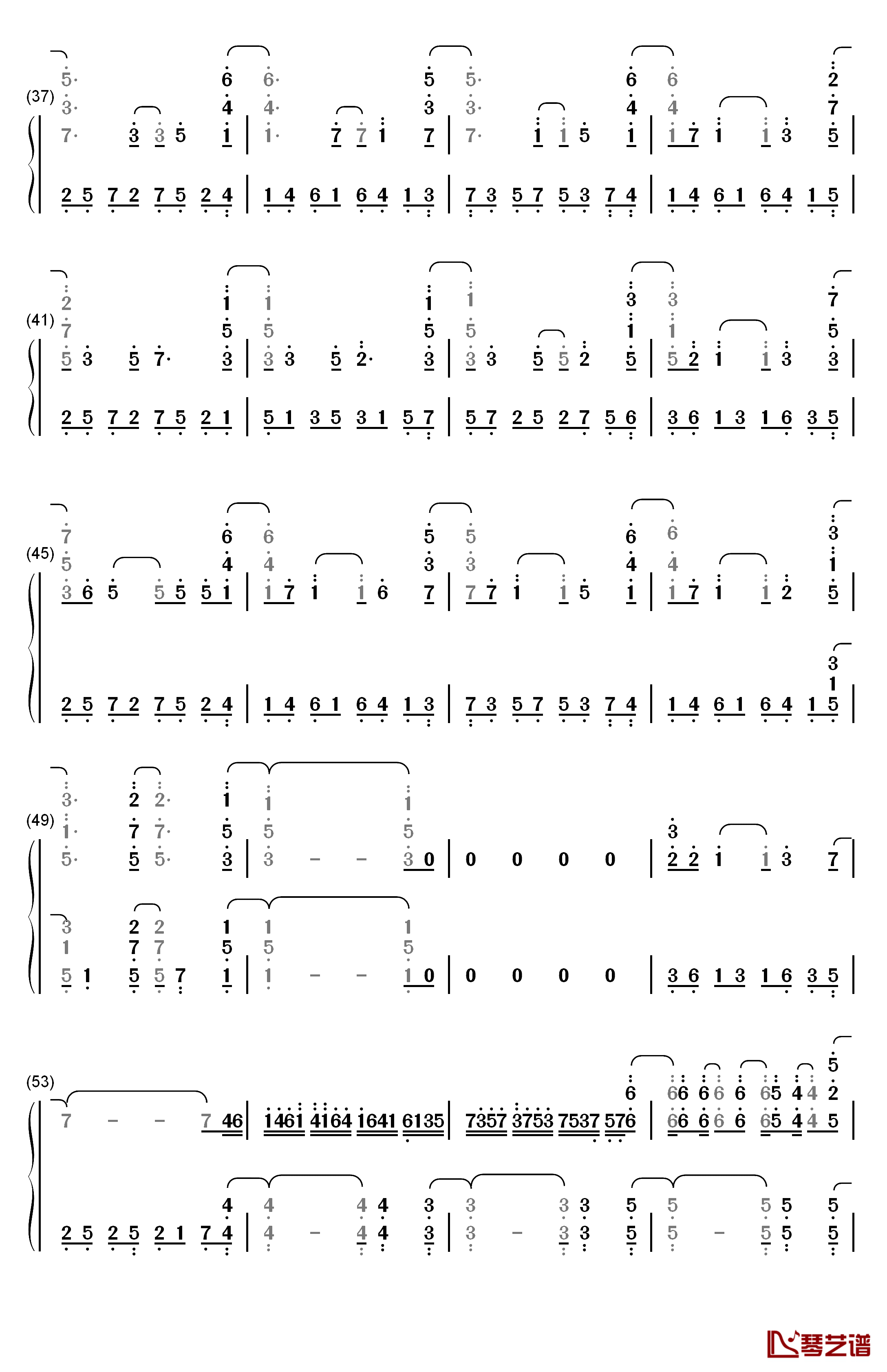 我们的合唱歌钢琴简谱-数字双手-2R3