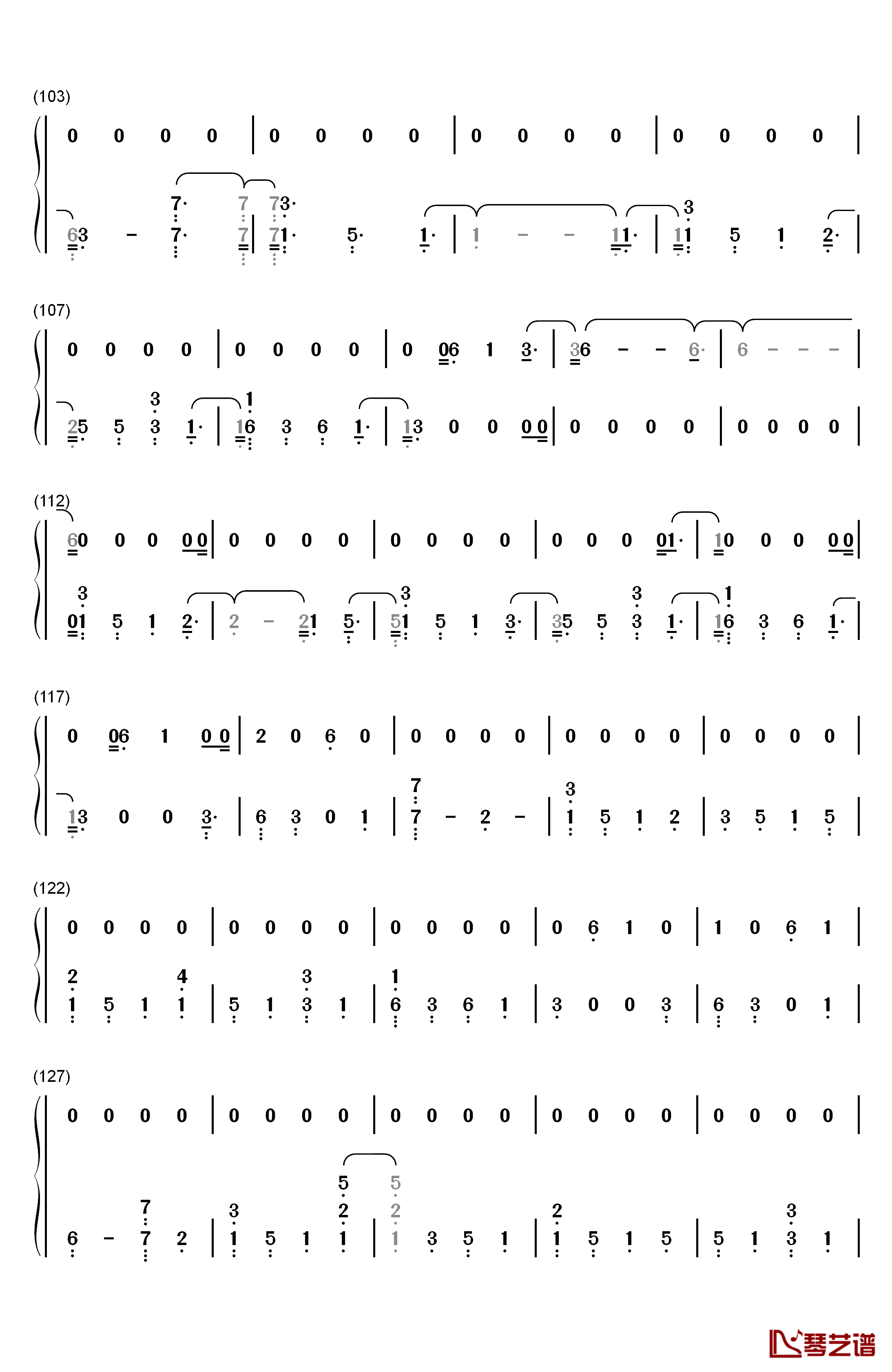 Girls钢琴简谱-数字双手-Rita Ora5