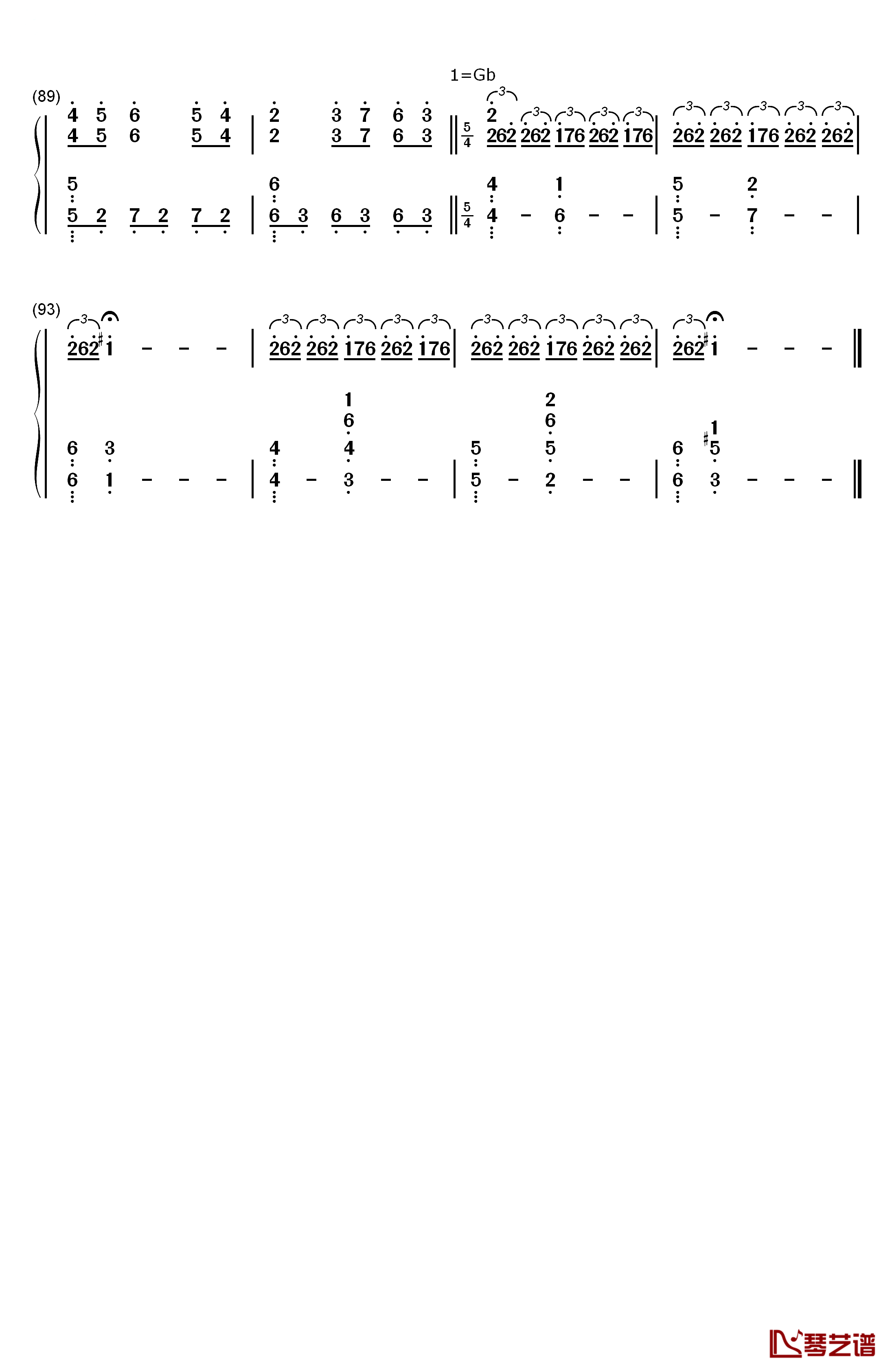 Walt钢琴简谱-数字双手-菅野洋子5