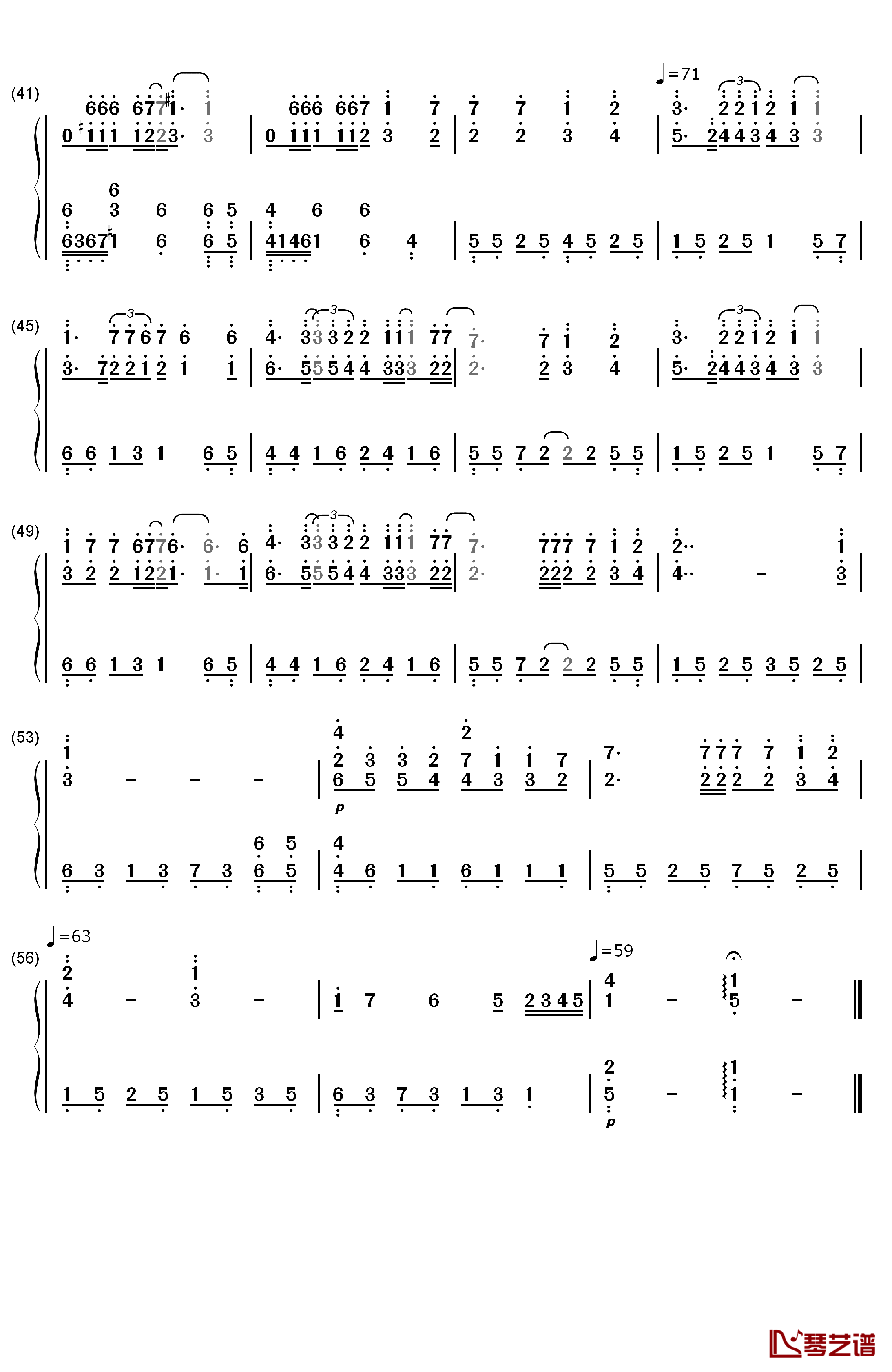 When You Tell Me That You Love Me钢琴简谱-数字双手-Westlife3