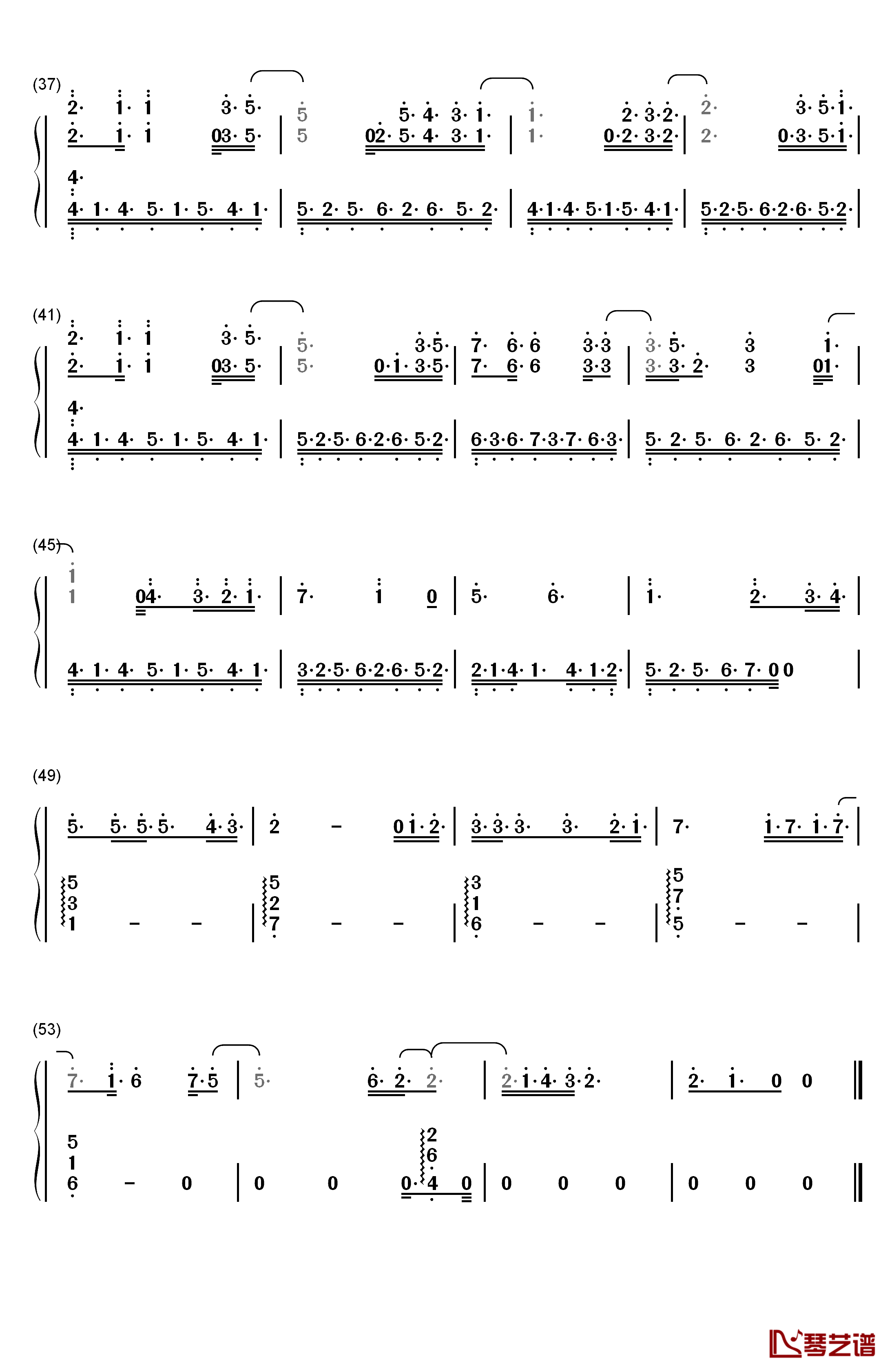 Million Clouds钢琴简谱-数字双手-坂本真绫3