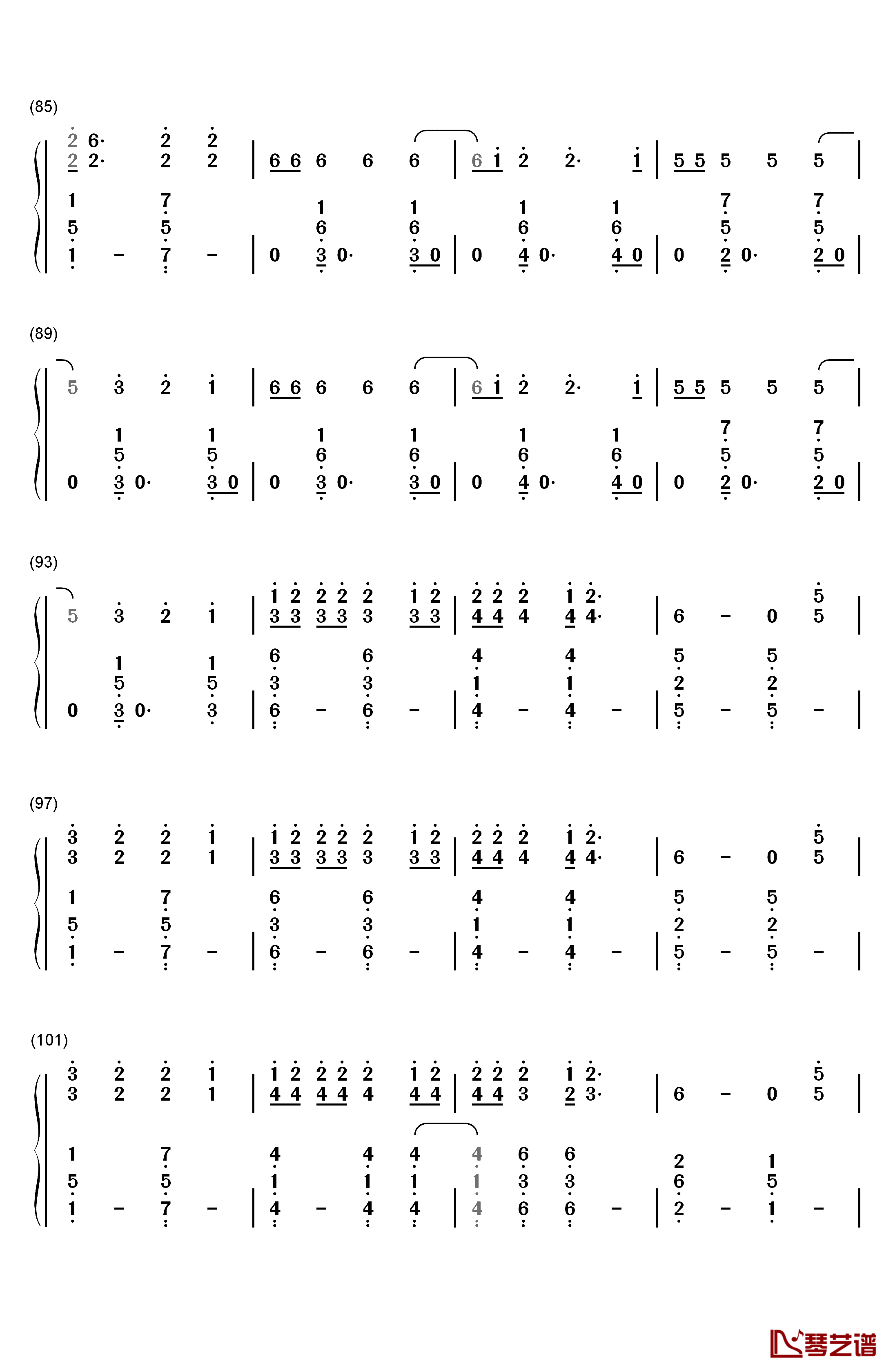 Polarize钢琴简谱-数字双手-Twenty One Pilots5