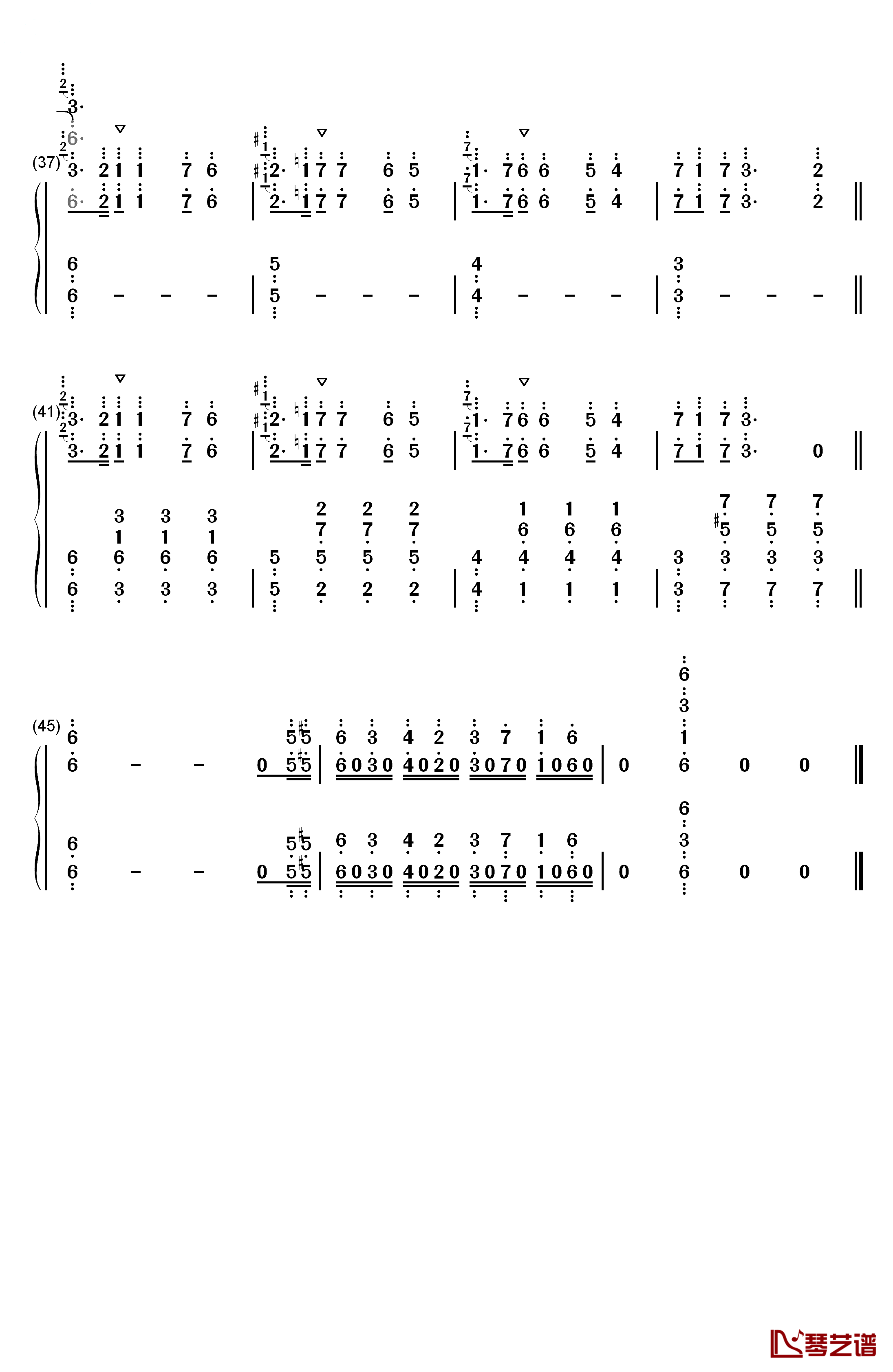 名探偵コナンメイン·テーマ钢琴简谱-数字双手-大野克夫3