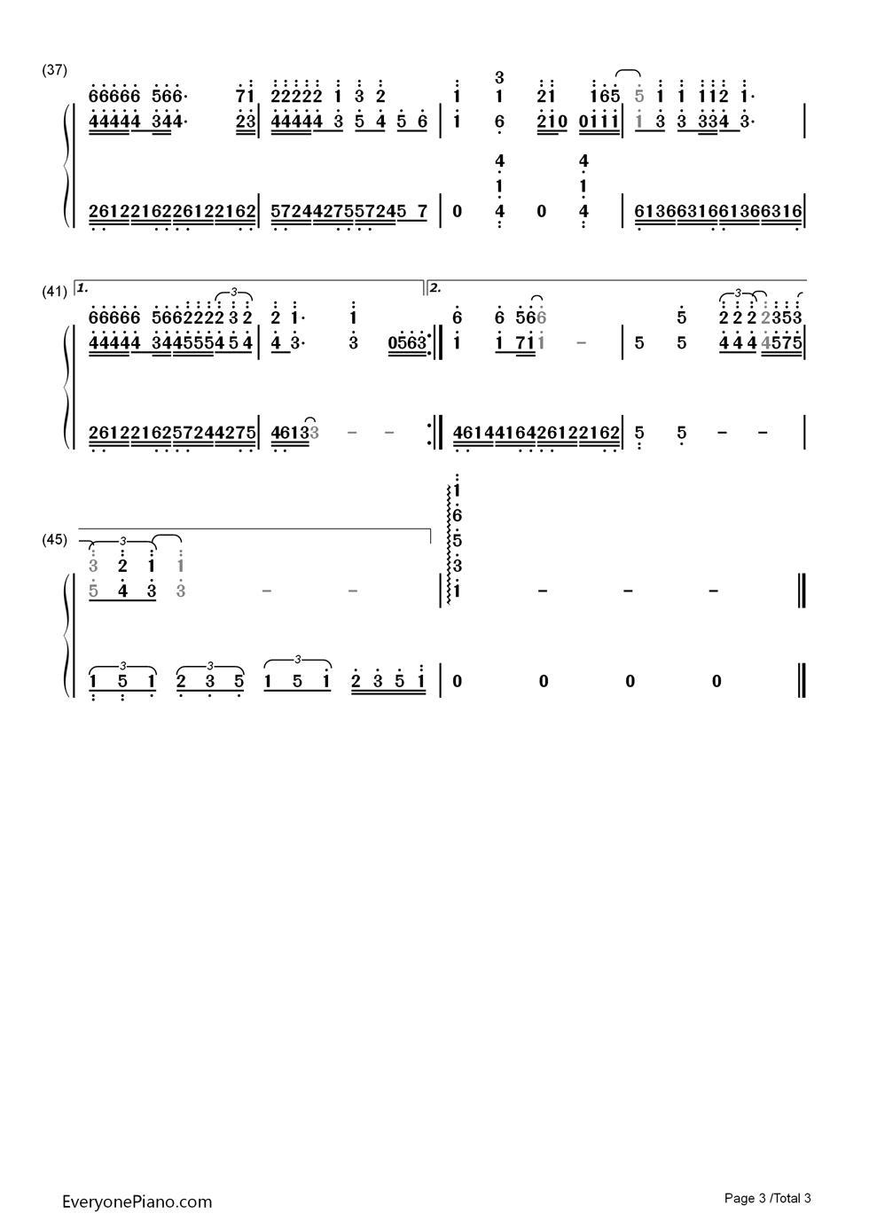 当爱已成往事钢琴简谱-数字双手-林忆莲 李宗盛3