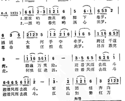 迎着风雨去战斗简谱-张世民演唱-电影《难忘的战斗》插曲