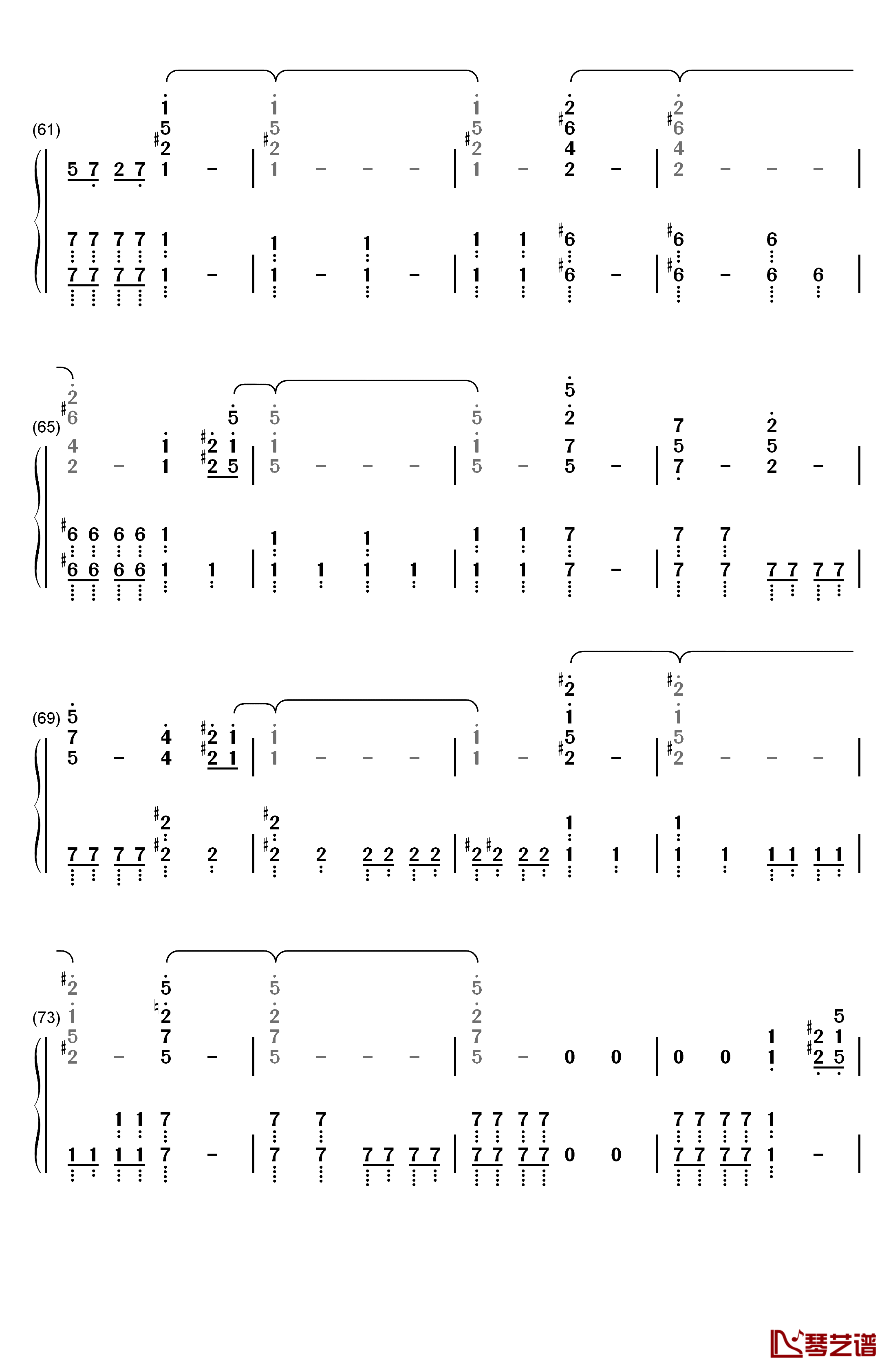 蜘蛛侠英雄远征官方预告片音乐钢琴简谱-数字双手-Michael Giacchino4