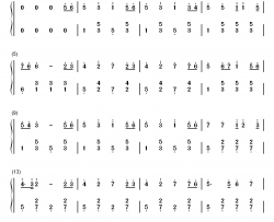 种太阳钢琴简谱-数字双手-徐沛东