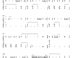 お砂糖ふたつ钢琴简谱-数字双手-PMMK