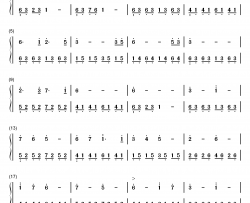 白映钢琴简谱-数字双手-高梨康治