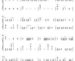 将故事写成我们钢琴简谱-数字双手-林俊杰