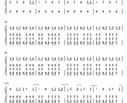 Sacrifice钢琴简谱-数字双手-鹭巣诗郎