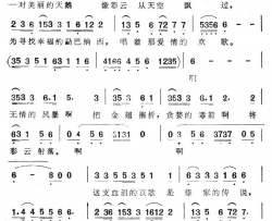 傣家的传说简谱-电视连续剧《葫芦信》主题歌