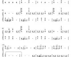 梦的点滴钢琴简谱-数字双手-松隆子