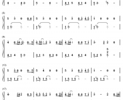 万古生香钢琴简谱-数字双手-洛天依