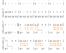 思慕钢琴简谱-数字双手-郁可唯