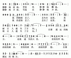 遥远的地方简谱(歌词)-吕继宏演唱-秋叶起舞记谱上传