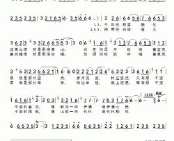 千年的雪山简谱-阿斯满演唱