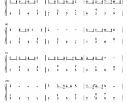 多啦A梦钢琴简谱-数字双手-菊池俊辅