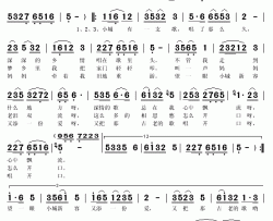 小城有支歌简谱(歌词)-董文华演唱-秋叶起舞记谱