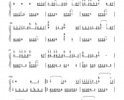 爱的代价钢琴简谱-数字双手-冯小刚