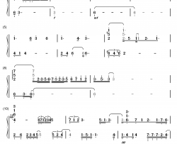 うたわれるもの钢琴简谱-数字双手-仲村美悠 安瀬圣