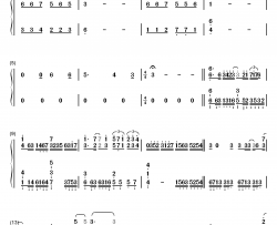 Here钢琴简谱-数字双手-JUNNA