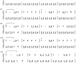 鳟鱼钢琴简谱-数字双手-舒伯特