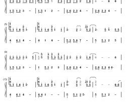 漂洋过海来看你钢琴简谱-数字双手-刘明湘