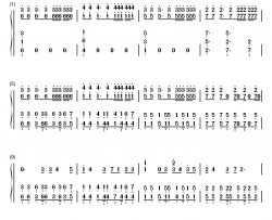 go forward钢琴简谱-数字双手-KIMERU