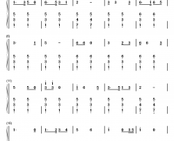 毕业歌钢琴简谱-数字双手-聂耳