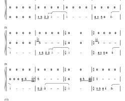 清浅谷钢琴简谱-数字双手-林海