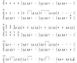 朔与亚纪钢琴简谱-数字双手-河野伸