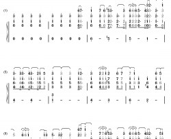 Gravity钢琴简谱-数字双手-坂本真绫