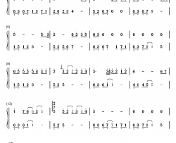 太多钢琴简谱-数字双手-陈冠蒲