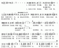 祖国让我告诉你简谱(歌词)-阎维文演唱-秋叶起舞记谱上传