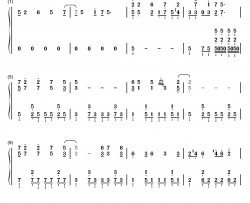 マイホームタウン钢琴简谱-数字双手-Aqua Megumin Darkness