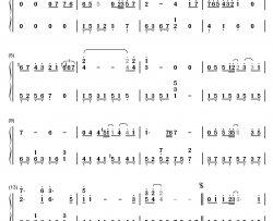 玻璃之情钢琴简谱-数字双手-张国荣