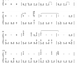 不可不信缘插曲钢琴简谱-数字双手-曹英沃