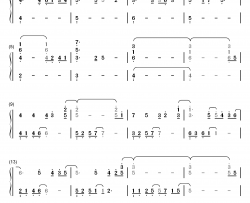 天份钢琴简谱-数字双手-薛之谦