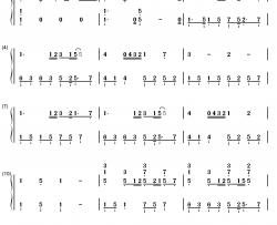 野牡丹の紫钢琴简谱-数字双手-未知