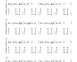 蜗牛与黄鹂鸟钢琴简谱-数字双手-银霞