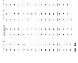 练习曲38钢琴简谱-数字双手