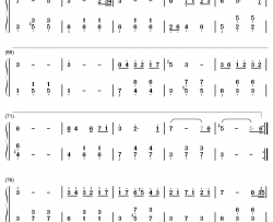 迷惑钢琴简谱-数字双手-叶炫清