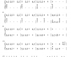 森林狂想曲钢琴简谱-数字双手-吴金黛